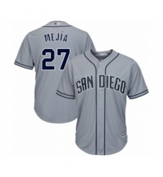 Men's San Diego Padres #27 Francisco Mejia Authentic Grey Road Cool Base Baseball Player Jersey