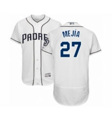 Men's San Diego Padres #27 Francisco Mejia White Home Flex Base Authentic Collection Baseball Player Jersey