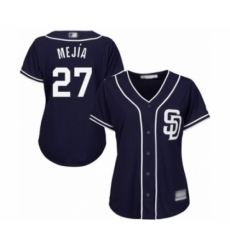 Women's San Diego Padres #27 Francisco Mejia Authentic Navy Blue Alternate 1 Cool Base Baseball Player Jersey