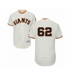 Men's San Francisco Giants #62 Logan Webb Cream Home Flex Base Authentic Collection Baseball Player Jersey