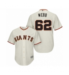 Youth San Francisco Giants #62 Logan Webb Authentic Cream Home Cool Base Baseball Player Jersey