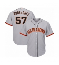 Youth San Francisco Giants #57 Dereck Rodriguez Authentic Grey Road Cool Base Baseball Player Jersey