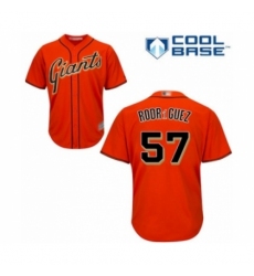 Youth San Francisco Giants #57 Dereck Rodriguez Authentic Orange Alternate Cool Base Baseball Player Jersey