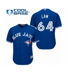 Youth Toronto Blue Jays #64 Derek Law Authentic Blue Alternate Baseball Player Jersey