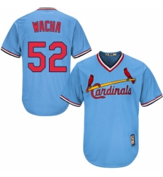Men's Majestic St. Louis Cardinals #52 Michael Wacha Replica Light Blue Cooperstown MLB Jersey