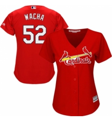 Women's Majestic St. Louis Cardinals #52 Michael Wacha Authentic Red Alternate Cool Base MLB Jersey
