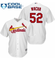 Women's Majestic St. Louis Cardinals #52 Michael Wacha Replica White Home MLB Jersey