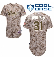 Men's Majestic San Diego Padres #31 Dave Winfield Replica Camo Alternate 2 Cool Base MLB Jersey