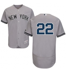 New York Yankees #22 Jacoby Ellsbury Grey Flexbase Collection Stitched MLB Jersey