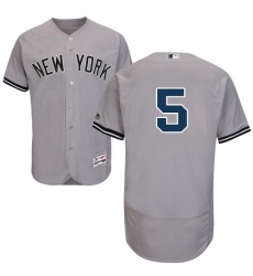 New York Yankees #5 Joe DiMaggio Grey Flexbase Collection Stitched MLB Jersey