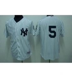 New York Yankees #5 Joe DiMaggio White Stitched MLB Jersey