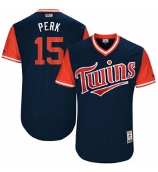 Men's Majestic Minnesota Twins #15 Glen Perkins 