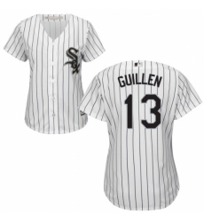 Women's Majestic Chicago White Sox #13 Ozzie Guillen Authentic White Home Cool Base MLB Jersey