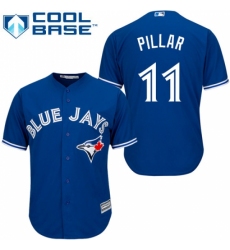 Youth Majestic Toronto Blue Jays #11 Kevin Pillar Authentic Blue Alternate MLB Jersey