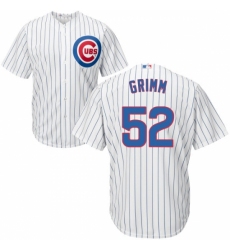 Youth Majestic Chicago Cubs #52 Justin Grimm Replica White Home Cool Base MLB Jersey