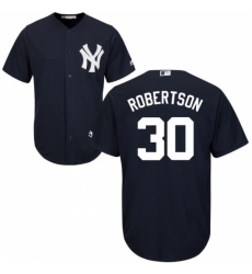 Youth Majestic New York Yankees #30 David Robertson Replica Navy Blue Alternate MLB Jersey