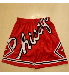 Men's Chicago Bulls Red Shorts -001