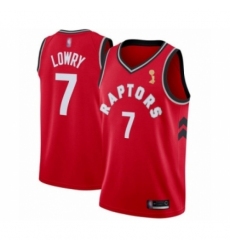 Youth Toronto Raptors #7 Kyle Lowry Swingman Red 2019 Basketball Finals Champions Jersey - Icon Edition