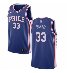 Men's Nike Philadelphia 76ers #33 Tobias Harris Blue NBA Swingman Icon Edition Jersey