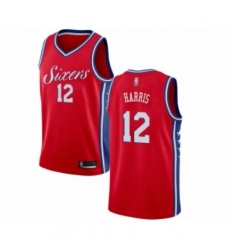 Men's Philadelphia 76ers #12 Tobias Harris Authentic Red Basketball Jersey Statement Edition