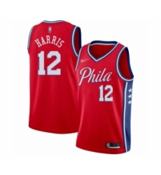 Men's Philadelphia 76ers #12 Tobias Harris Authentic Red Finished Basketball Jersey - Statement Edition