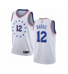 Men's Philadelphia 76ers #12 Tobias Harris White Swingman Jersey - Earned Edition