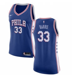 Women's Nike Philadelphia 76ers #33 Tobias Harris Blue NBA Swingman Icon Edition Jers