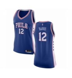 Women's Philadelphia 76ers #12 Tobias Harris Swingman Blue Basketball Jersey - Icon Edition