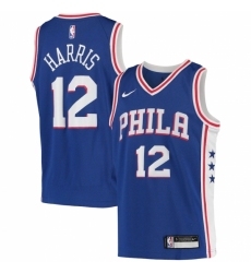 Youth Philadelphia 76ers #12 Tobias Harris Nike Royal 2020-21 Swingman Jersey