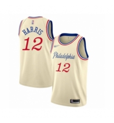 Youth Philadelphia 76ers #12 Tobias Harris Swingman Cream Basketball Jersey - 2019 20 City Edition