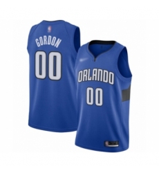 Men's Orlando Magic #00 Aaron Gordon Authentic Blue Finished Basketball Jersey - Statement Edition