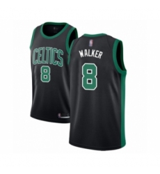 Men's Boston Celtics #8 Kemba Walker Authentic Black Basketball Jersey - Statement Edition