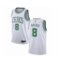 Men's Boston Celtics #8 Kemba Walker Authentic White Basketball Jersey - Association Edition