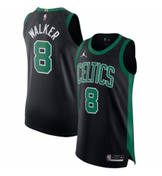 Men's Boston Celtics #8 Kemba Walker Jordan Brand Black 2020-21 Authentic Swingman Jersey