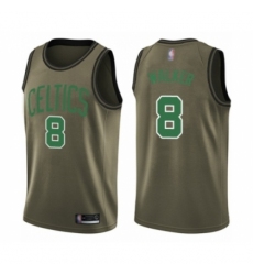 Men's Boston Celtics #8 Kemba Walker Swingman Green Salute to Service Basketball Jersey