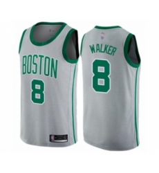 Women's Boston Celtics #8 Kemba Walker Swingman Gray Basketball Jersey - City Edition