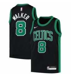 Youth Boston Celtics #8 Kemba Walker Nike Black 2020-21 Swingman Player Jersey