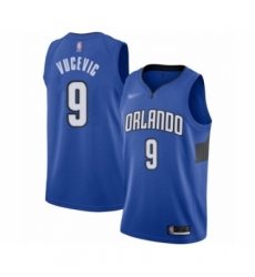 Men's Orlando Magic #9 Nikola Vucevic Authentic Blue Finished Basketball Jersey - Statement Edition