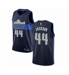 Women's Dallas Mavericks #44 Justin Jackson Authentic Navy Blue Basketball Jersey Statement Edition