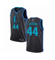 Women's Dallas Mavericks #44 Justin Jackson Swingman Charcoal Basketball Jersey - City Edition