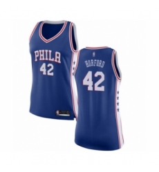 Women's Philadelphia 76ers #42 Al Horford Swingman Blue Basketball Jersey - Icon Edition