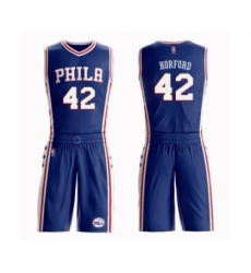 Youth Philadelphia 76ers #42 Al Horford Swingman Blue Basketball Suit Jersey - Icon Edition