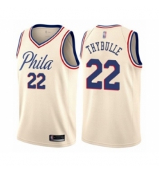 Men's Philadelphia 76ers #22 Mattise Thybulle Authentic Cream Basketball Jersey - City Edition