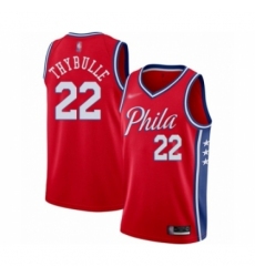 Men's Philadelphia 76ers #22 Mattise Thybulle Authentic Red Finished Basketball Jersey - Statement Edition