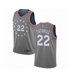 Youth Philadelphia 76ers #22 Mattise Thybulle Swingman Gray Basketball Jersey - City Edition