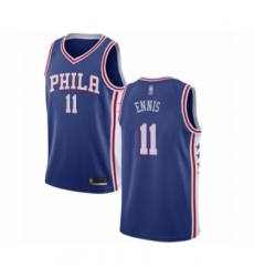 Youth Philadelphia 76ers #11 James Ennis Swingman Blue Basketball Jersey - Icon Edition