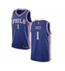 Youth Philadelphia 76ers #1 Mike Scott Swingman Blue Basketball Jersey - Icon Edition