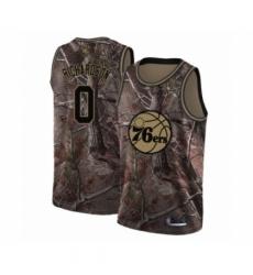 Men's Philadelphia 76ers #0 Josh Richardson Swingman Camo Realtree Collection Basketball Jersey