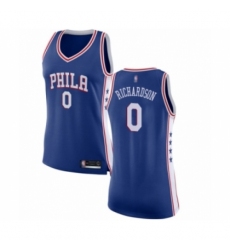 Women's Philadelphia 76ers #0 Josh Richardson Swingman Blue Basketball Jersey - Icon Edition