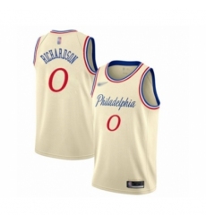 Women's Philadelphia 76ers #0 Josh Richardson Swingman Cream Basketball Jersey - 2019 20 City Edition